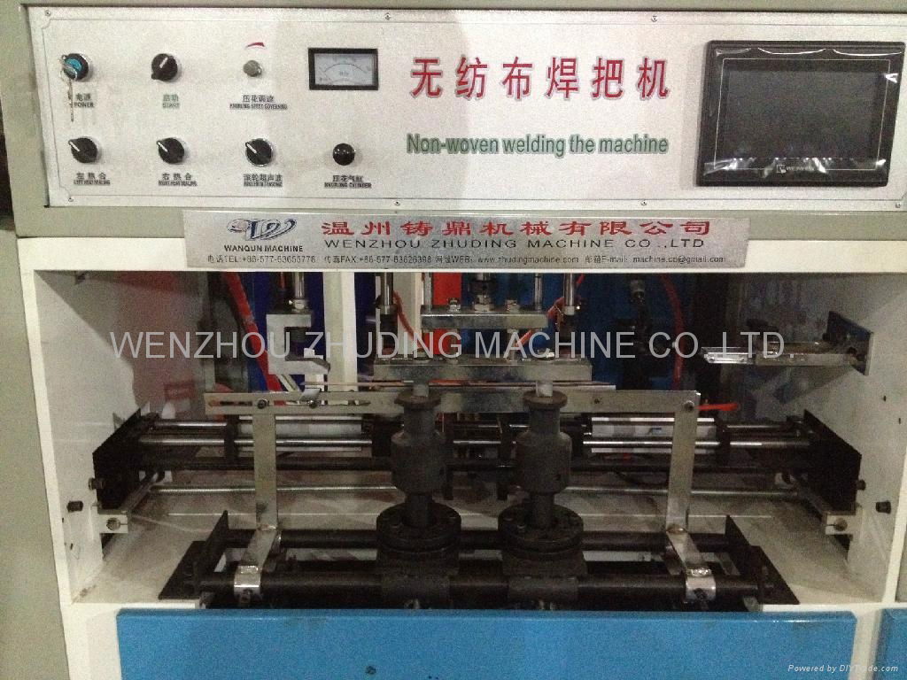 non woven fabric handle bag making machine 2