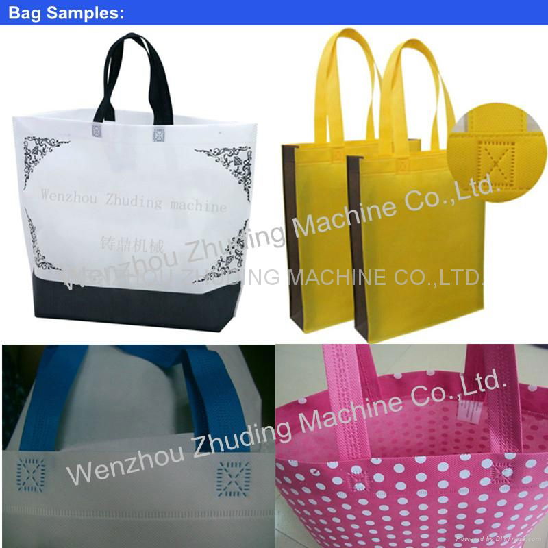 non woven fabric handle bag making machine 5