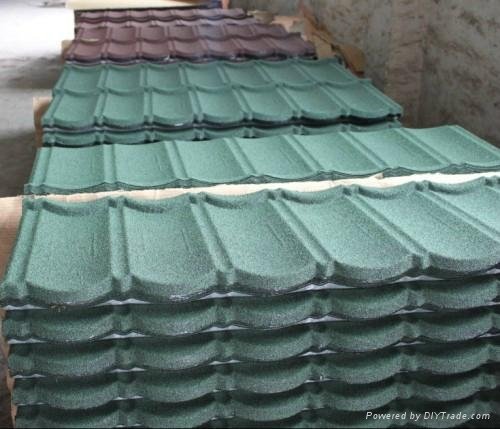 color stone coated metal roof