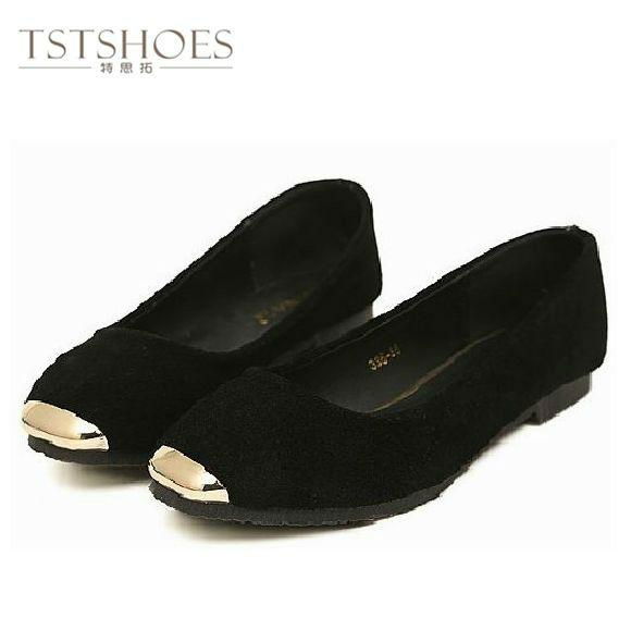 Autumn Popular Yellow Faux Suede Latest Newest 2013 Fashion Leisure Flat Shoes  4