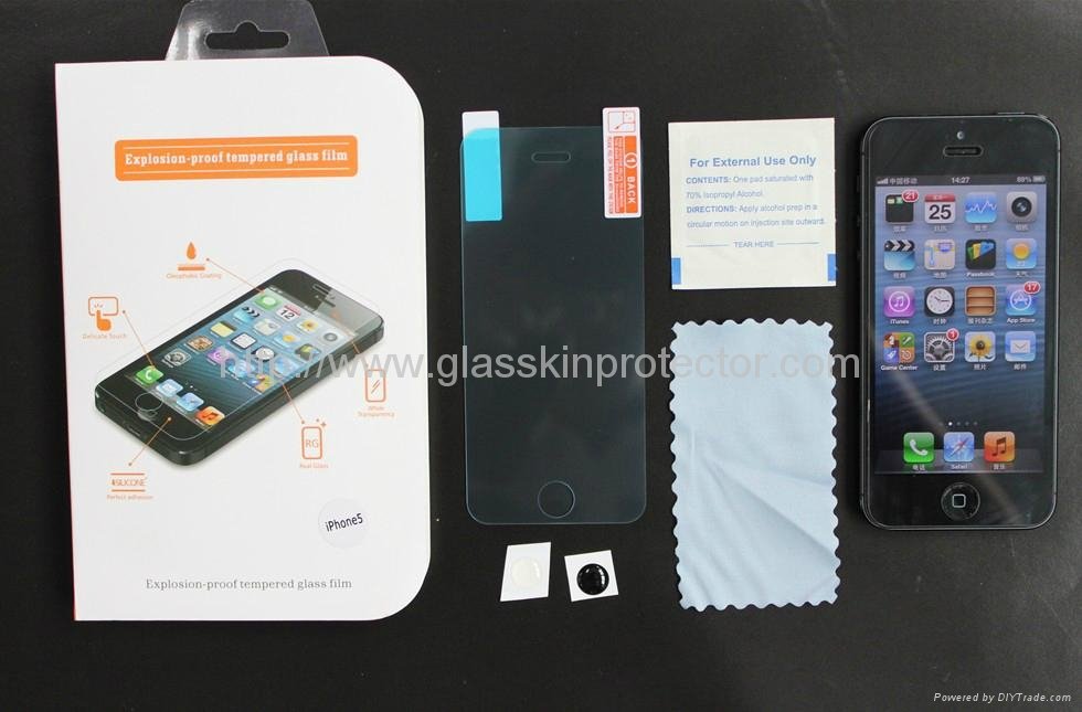 iPhone5c Premium Tempered Glass Screen Protector 5