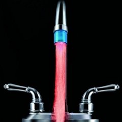 led light water faucet