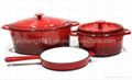 Enamel Cast Iron Cooking Pot-Porcelain Coated Cast Iron Cookware