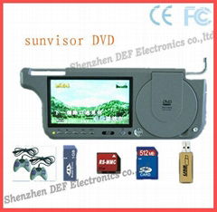 Sunvisor DVD with USB/SD SLOT SONY loader games selected