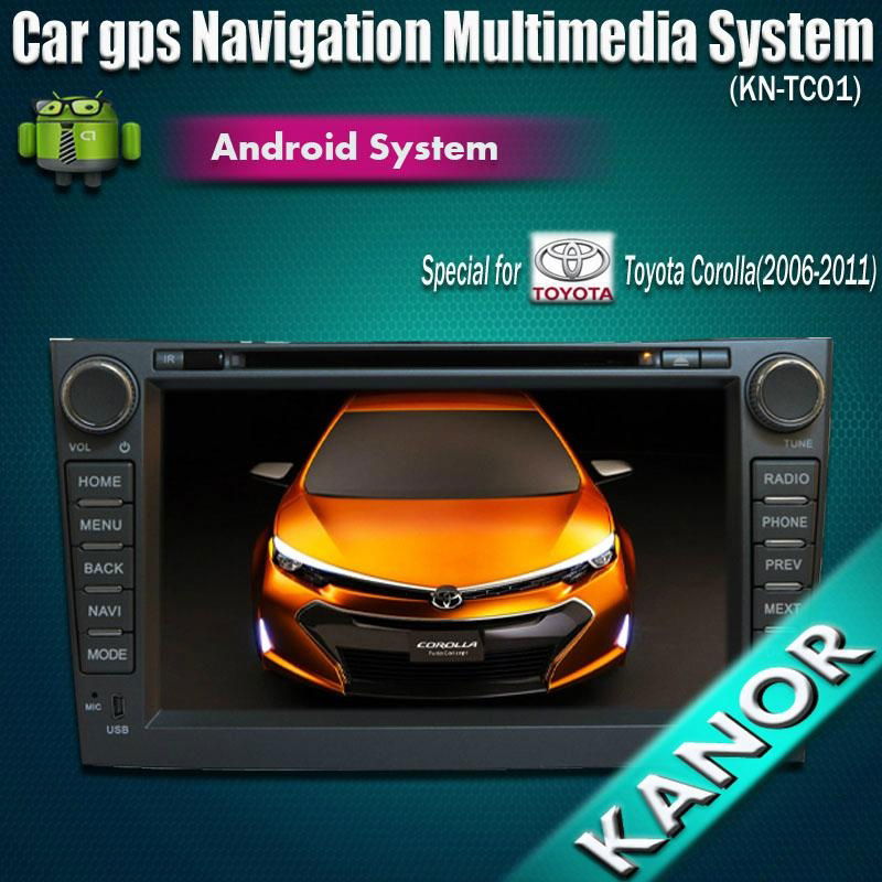 8" Capacitive Screen Android car radio dvd player for toyota camry corolla  3