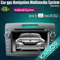 8" Capacitive Screen android car radio dvd gps system for honda CRV Civic 3