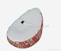 Hot sale velvet top baby bean bag chair