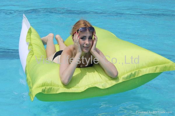 Hot sale large sumbrella swimming pool bean bag chair 2