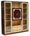 100% Solid Bamboo Book Display Cabinet Bookcase 3