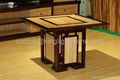 Bamboo Square Tea Table Setting for four   4