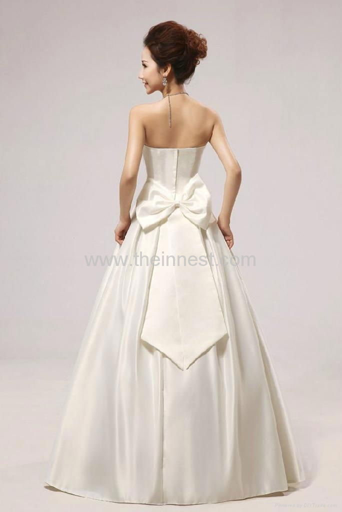 Sweet Satin Elegant Wedding Dress 2