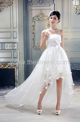 Court Asymmetry Wedding Dress