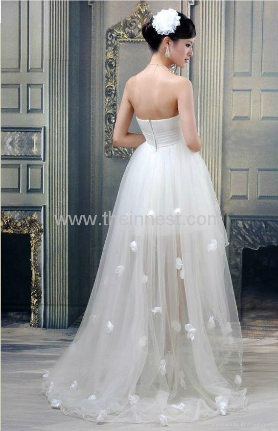 Court Asymmetry Wedding Dress 2