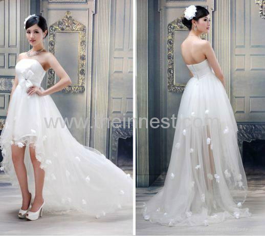 Court Asymmetry Wedding Dress 3