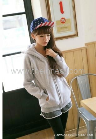 lovely bear loose student cardigan hoodie