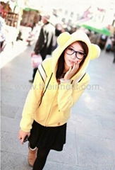 lovely bear loose cardigan hoodie