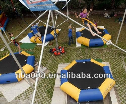 4 in 1 Kids / Adult Bungee Jumping Trampoline 2