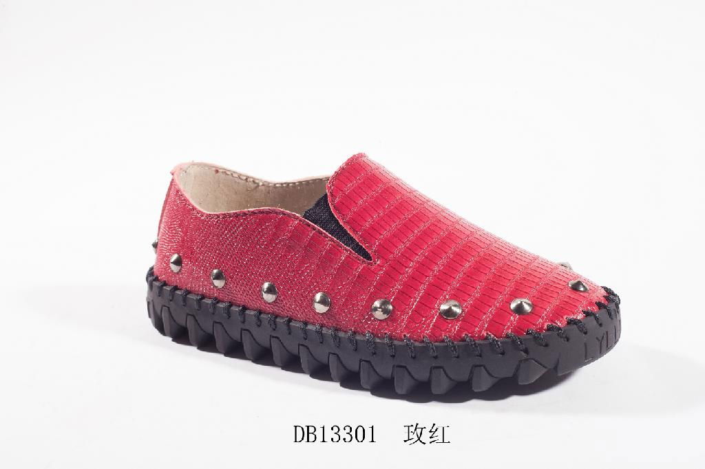 leather casual children shoe 2