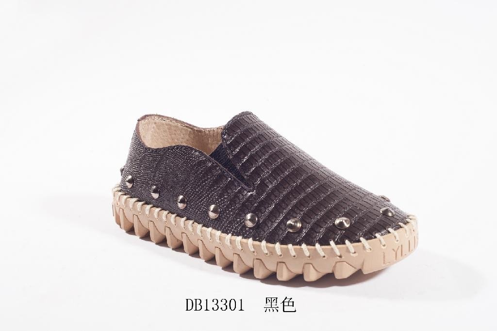 leather casual children shoe 3
