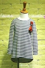 BENNY Cotton Black&White striped Top