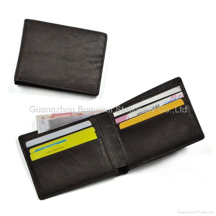 Latest design genuine leather men wallet