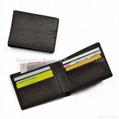 Latest design genuine leather men wallet