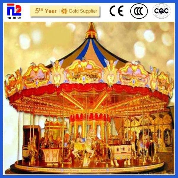 romantic amusement park Carousel horse rides 3