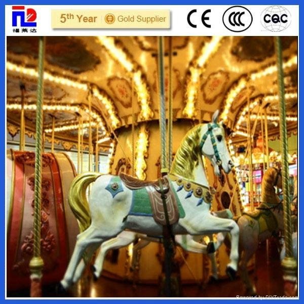 romantic amusement park Carousel horse rides 4
