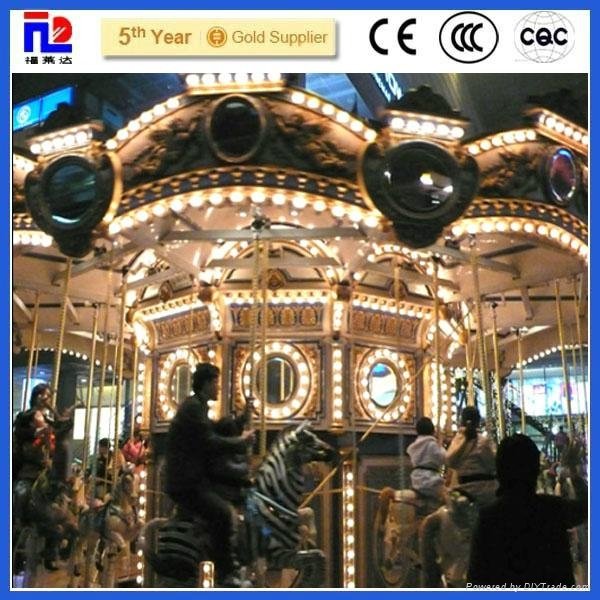 romantic amusement park Carousel horse rides 5