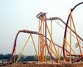 amusement park roller coaster