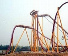 amusement park roller coaster