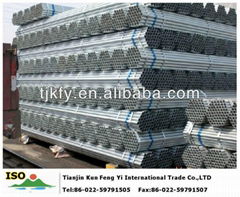 solde hot dipped zinc GI galvanized steel pipt/tube