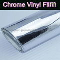 Chrome car wrap film with air bubble