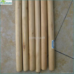 Natural wooden broom handle