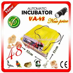 48 Eggs VA-48 mini egg incubator with full automation for sale  