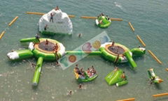 a full set of inflatable water park