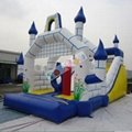 amusement inflatable castle with slide