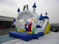 amusement inflatable castle with slide for kids 2