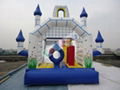 amusement inflatable castle with slide for kids 3