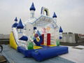 amusement inflatable castle with slide for kids 4