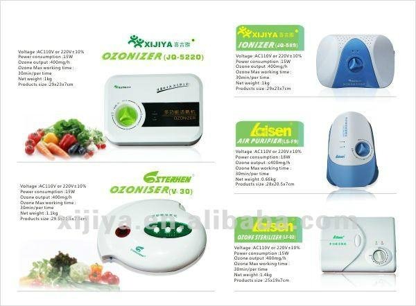 multi 400mg/h ozone generator air purifier vegetable fruit sterilizer 4