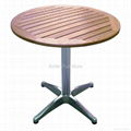 2013 fashion new garden wooden and matal table kids outdoor picnic table 