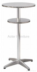 Outdoor aluminum interactive bar table 