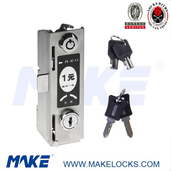 stainless steel coin operated lock