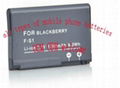 Mobile phone batteries(cellphone battery) for blackberry