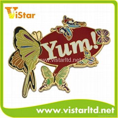 Butterfly pin badge, lapel pin, metal pin