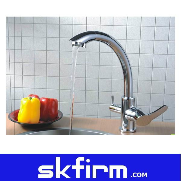 3 way faucet kitchen mix RO reverse osmosis tap