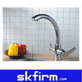 3 way faucet kitchen mix RO reverse