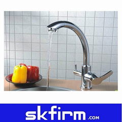 3 way faucet kitchen mix RO reverse osmosis tap