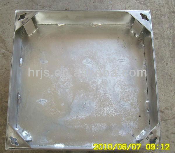 stainless steel galvanized iron roadway square manhole cover